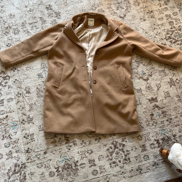 Abercrombie and Fitch XL wool-blend dad coat - Picture 3 of 7